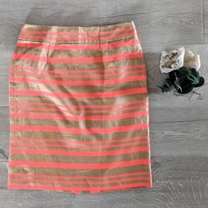 J. Crew Collection Delfine Stripe Pencil Skirt